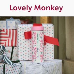 ☕️💕✨ NEW Starbucks x Roller Rabbit Lovely Monkey Stainless Steel Tumbler